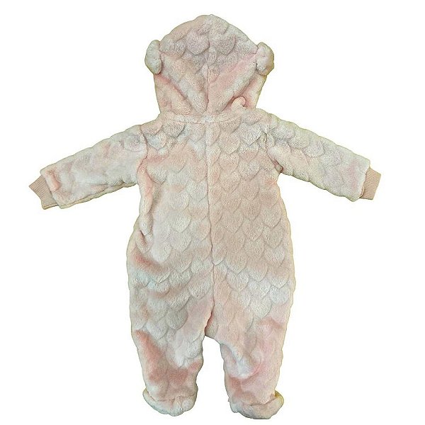 Macacão Bebê Feminino Manga Longa Paraíso 12955