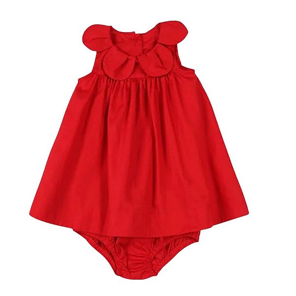 Vestido Bebê Vermelho Precoce 3608