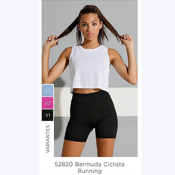 Bermuda Ciclista Running Teen Feminina Poah Noah 52820