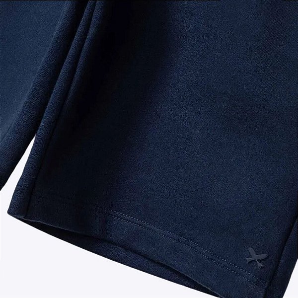 Bermuda Moletom Básica Azul Marinho Infantil Menino Hering Kids 55Knaxten