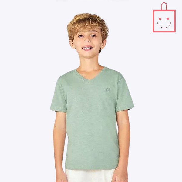 Camiseta Básica Verde Infantil Menino Hering Kids 5CMWWHXEN