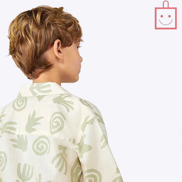 Camisa Manga Curta Estampada Infantil Menino Hering Kids LAM31ASI