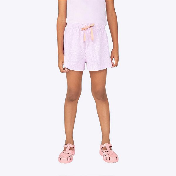 Conjunto Blusa Regata com Bordardo e Shorts Infantil Menina Hering Kids 5B6WXLLEN