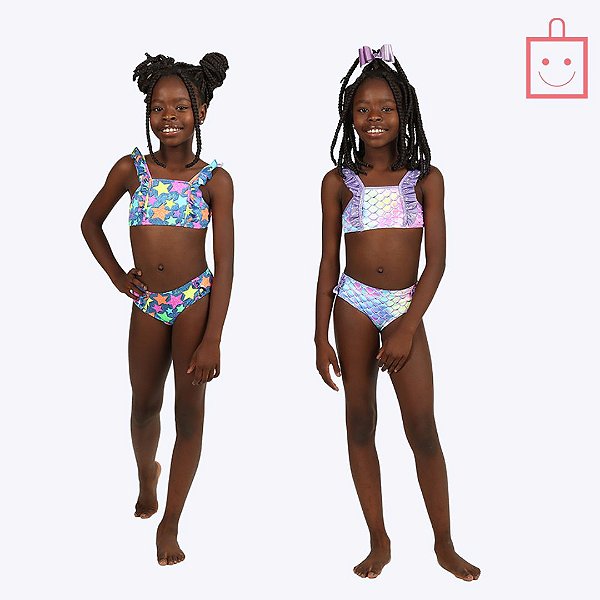 Biquíni Faixinha Infantil Menina Moda Praia Siri Kids 39042