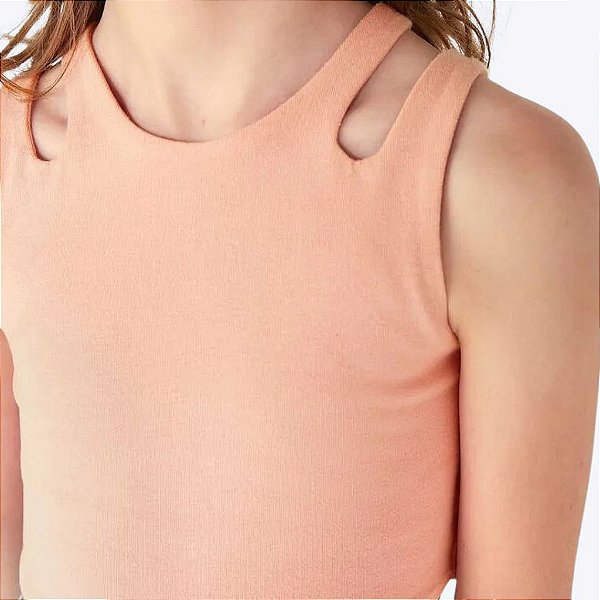 Regata Cropped em Ribana Infantil Menina Hering Kids 51QHL57EN