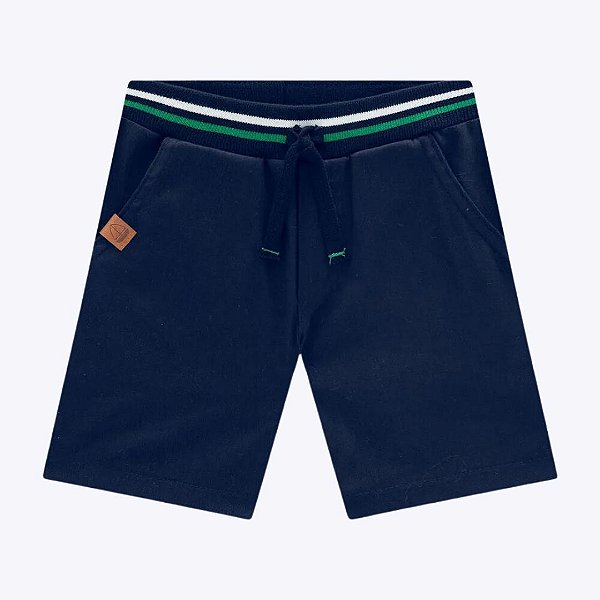 Conjunto Camisa Manga Curta e Bermuda Sarja Infantil Menino Milon 2000587