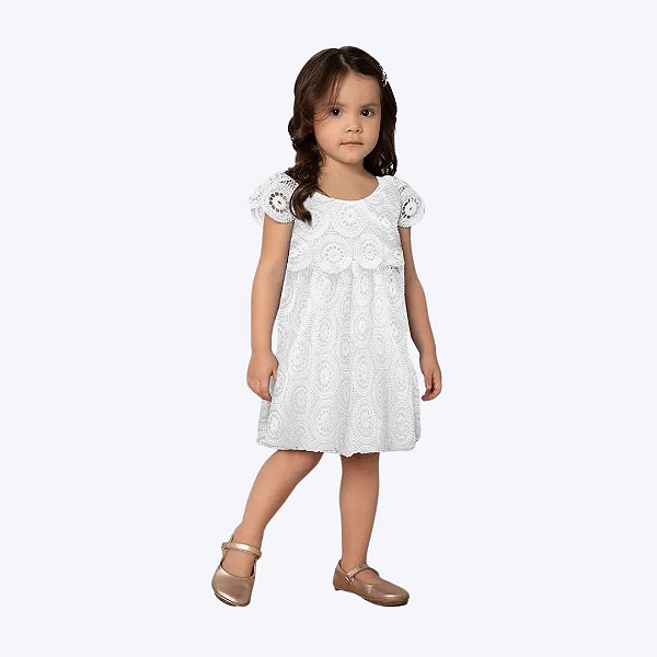 Vestido em Laise Infantil Menina Milon 2000554