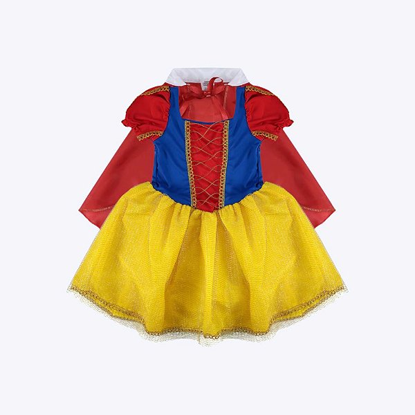 Fantasia Branca de Neve Infantil Menina Muvile 3761