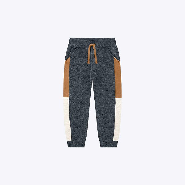 Conjunto Moletom Lettering Infantil Menino Milon 2000827 Mescla