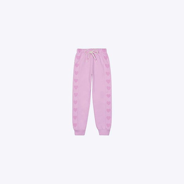 Conjunto Jaqueta Com Capuz Pelinho E Calça Jogger Lilás Infantil Menina Mundo Cinti 12388 Lilas