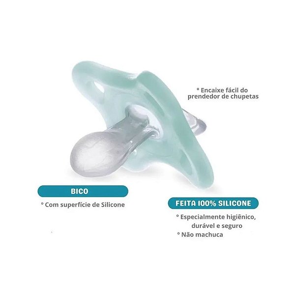 Chupeta Azul Comfort Silicone MAM 0-2 meses CH10111