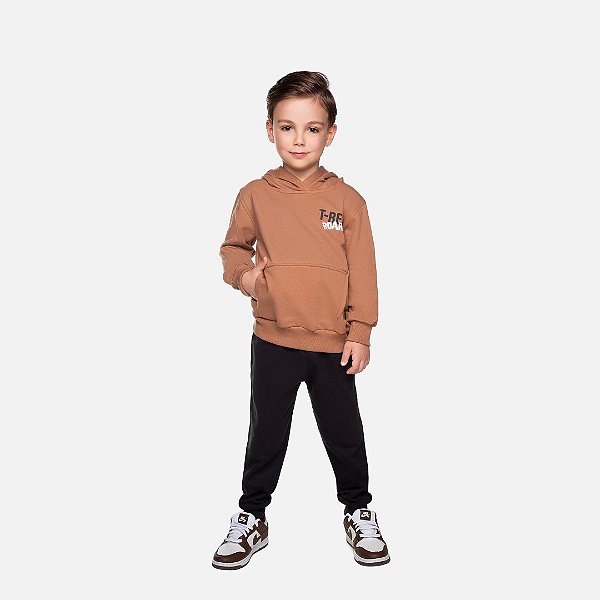 Conjunto Moletom Com Capuz E Calça Moletom Infantil Menino Have Fun 29455