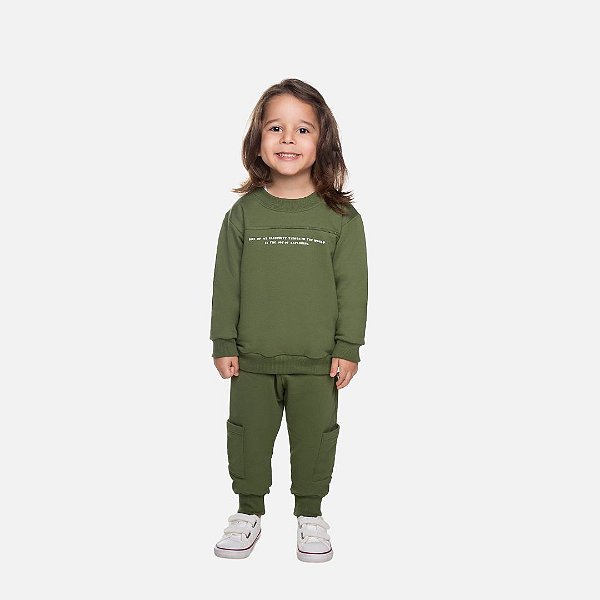 Conjunto Moletom Verde Infantil Menino Have Fun 29471