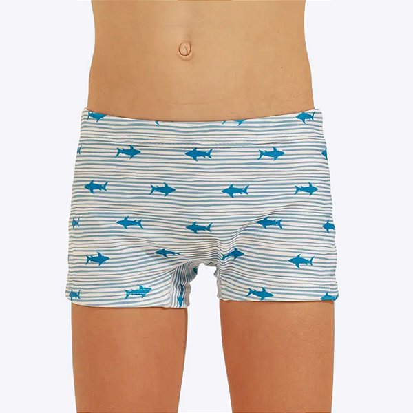Sunga Box Tubarão Infantil Menino Banana Danger 54010