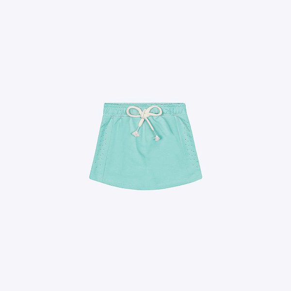 Conjunto Blusa Manga Curta Abacaxi e Shorts-Saia Bebê Menina Mundo Cinti 10426