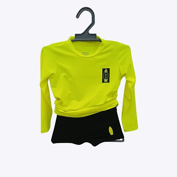 Conjunto de Nadar Camiseta e Sunga Infantil Menino Banana Danger 54020