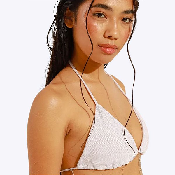 Biquíni Shine Branco Juvenil Feminino Poah Noah 54961