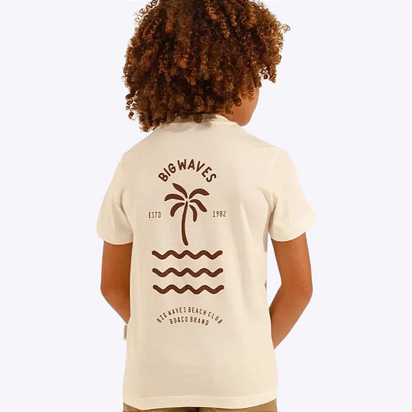 Camiseta Off White Big Waves Infantil Masculina Banana Danger 54105
