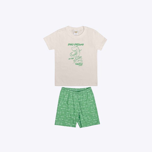 Pijama Manga Curta Dino Infantil Masculino Have Fun 29821