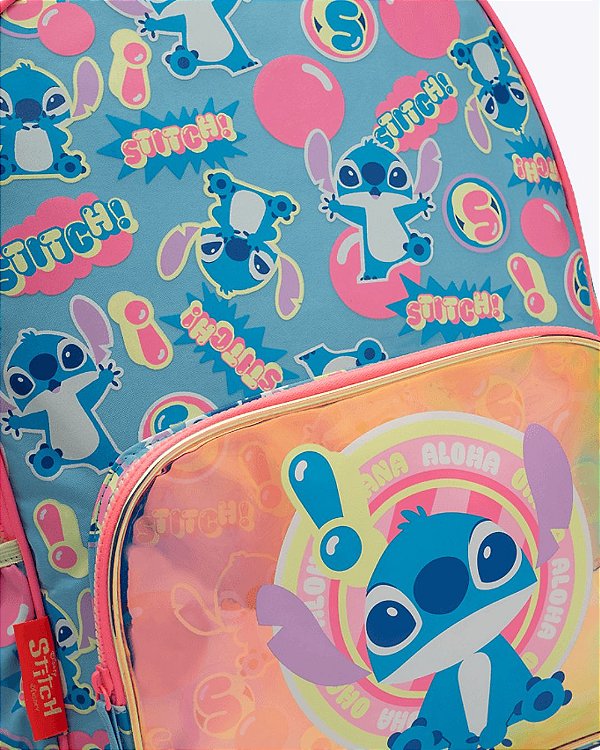 Mochila Costas Grande Holográfica Stitch 050404269