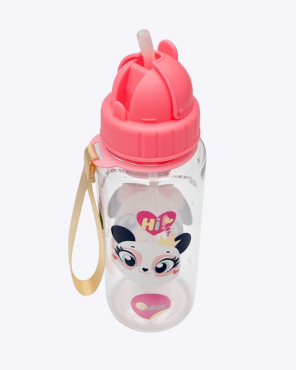 Garrafa com Canudo Panda Puket 050404206