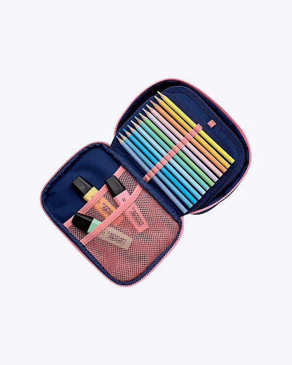 Estojo Grande Azul Marinho Puket 050404290