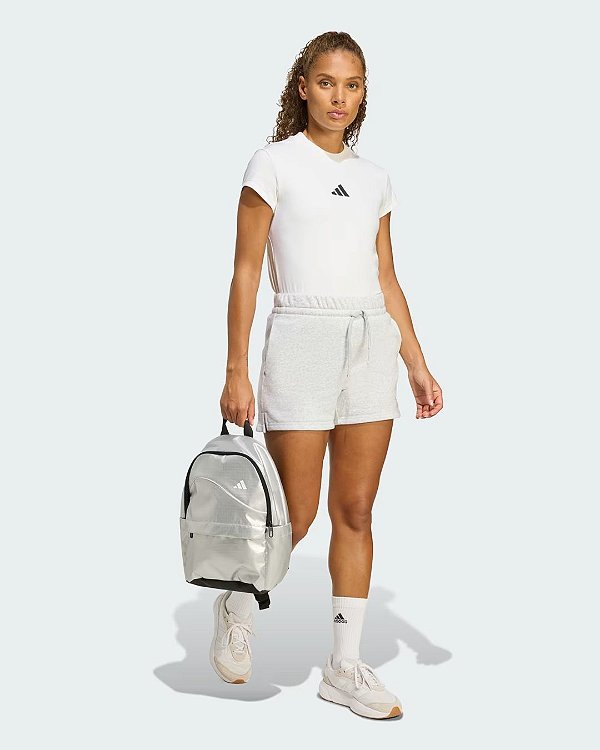 Mochila de Costas Prata Metálica Adidas JN0926