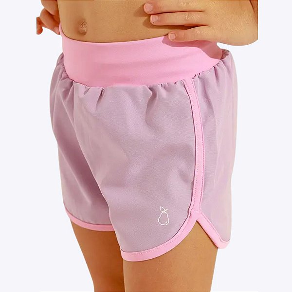 Trijunto Blusa com Top e Shorts Microfibra Infantil Feminino Poah Noah 54600