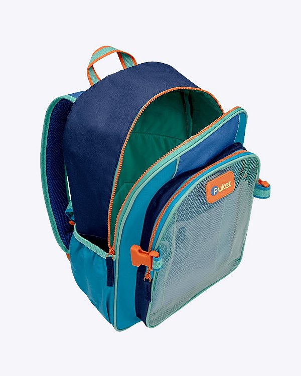 Mochila Escolar de Costas Color Block Menino Puket 050403863