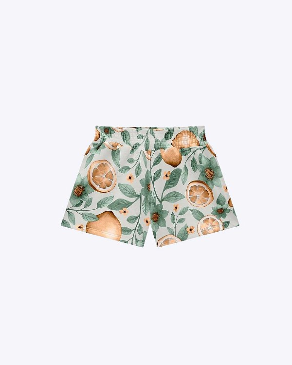 Conjunto Blusa Regata e Shorts Moletom Estampado Infantil Feminino Kyly 1001312