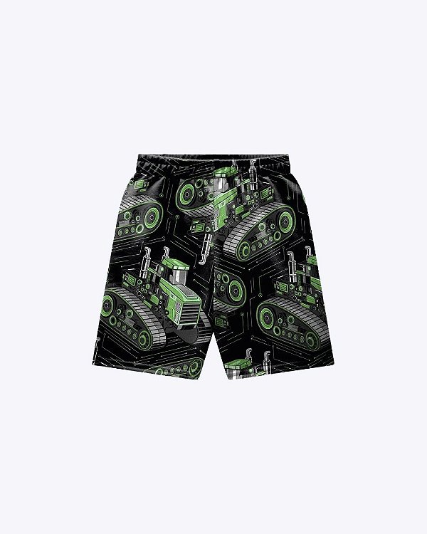 Conjunto Camiseta Manga Curta e Bermuda Moletom Estampada Infantil Masculino Kyly 1001346