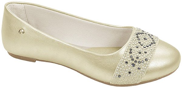 Sapatilha Infantil Feminina Pampili 295218 Cor Dourado