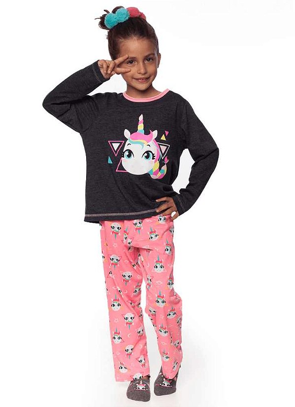 Puket Pijama Infantil Feminino Manga Longa 030501448