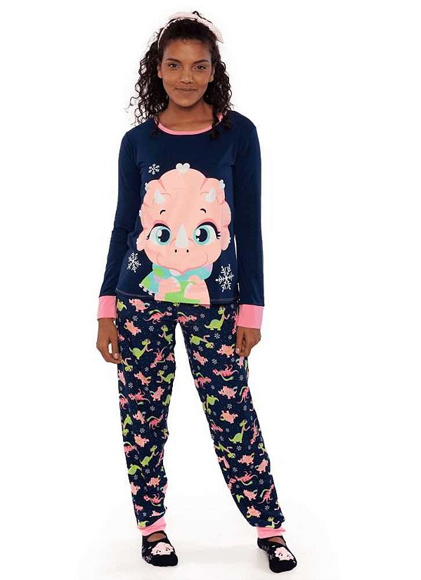 Puket Pijama Manga Longa Visco Dina Adulto 030602076