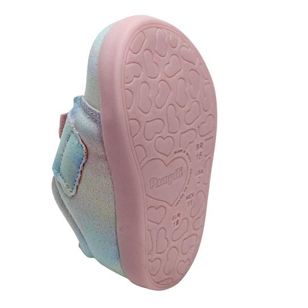Tênis Infantil Feminino Tie Dye Fechamento Velcro Laço Pampili 659.006