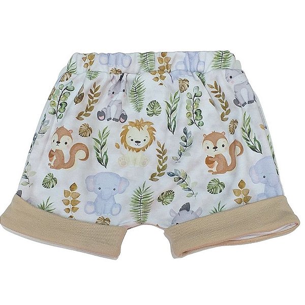 Conjunto para Bebê Body Masculino Short Manga Curta 2131105 Anjos Baby