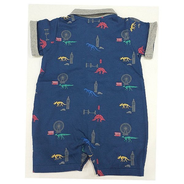 Macacão para Bebê Menino Manga Curta 213124 Anjos Baby