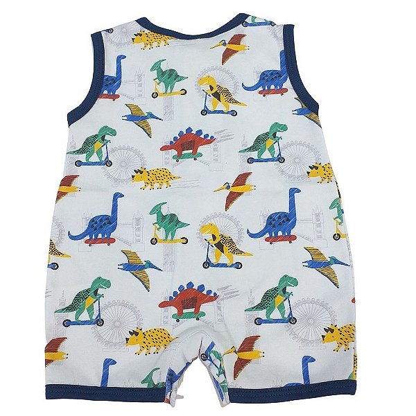 Macacão para Bebê Menino Manga Curta 213125 Anjos Baby