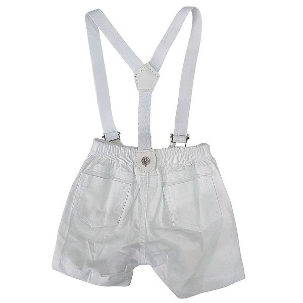 Conjunto para Batizado Manga Curta Masculino 213696 Anjos Baby