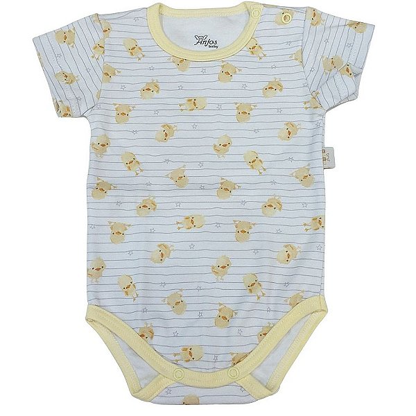 Kit Body Manga Curta 21751 Anjos Baby