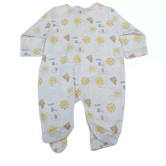 Macacão Bebê Masculino Manga Longa Anjos Baby 213672