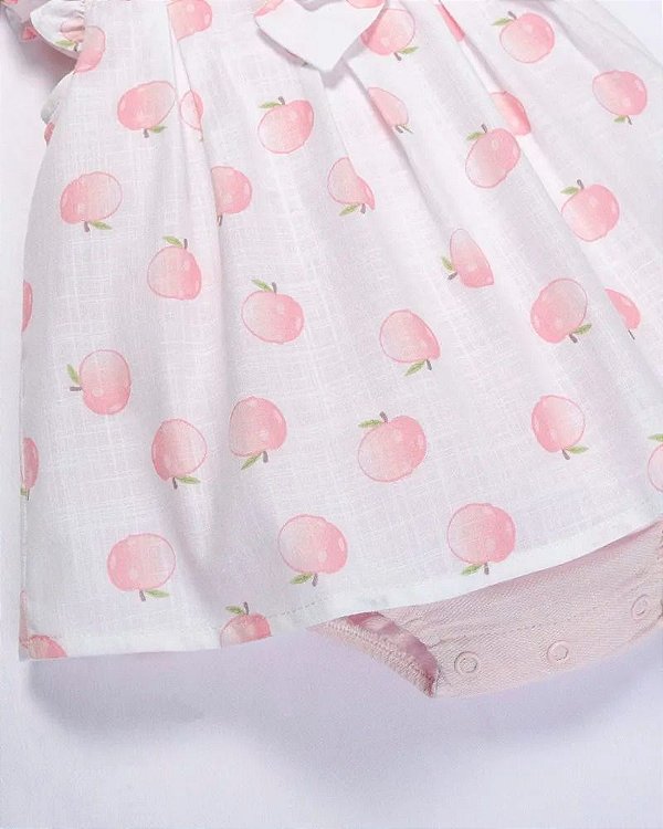 Macacão Bebê Feminino Manga Curta Anjos Baby 213623