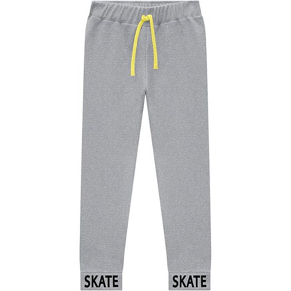 Calca Moletom Infantil Masculina Mescla ou Preta Kyly 207299