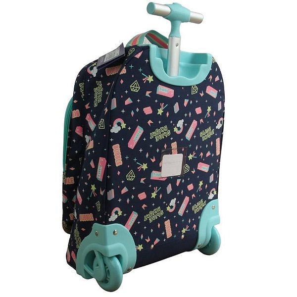 Mochila Escolar com Rodinha Unicornio Brilho Puket 050403078