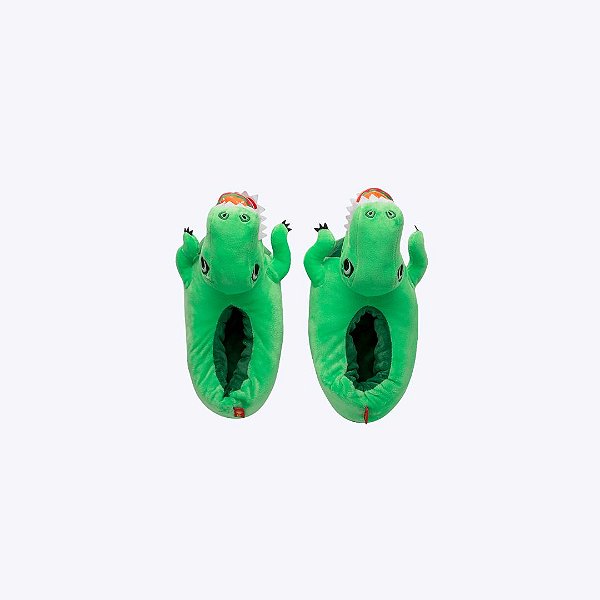 Pantufa Dino Food Teen Menino Puket 050500184 Verde
