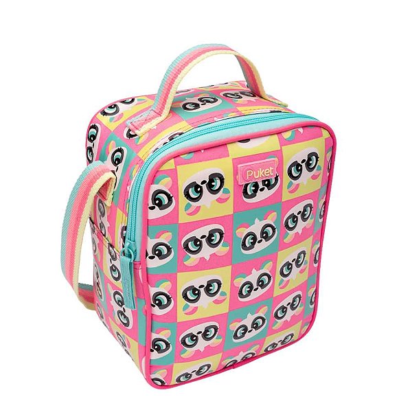 Mochila Escolar com Rodinha e Lancheira Panda Summer Puket 050403167