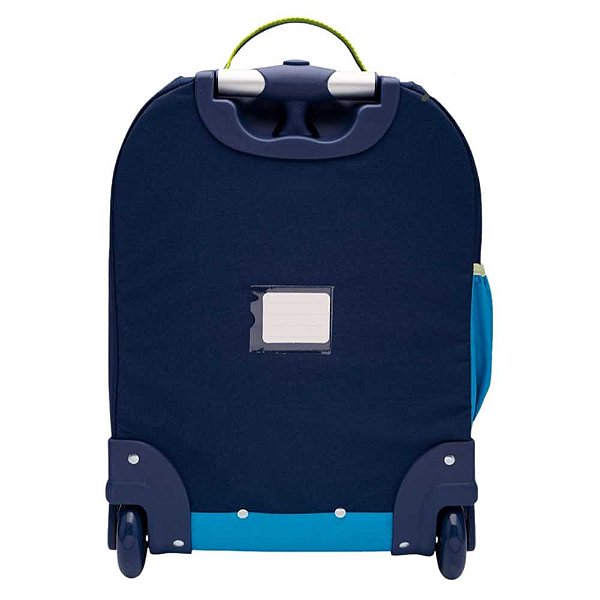 Mochila Escolar com Rodinha Color Block Azul Puket 050403162