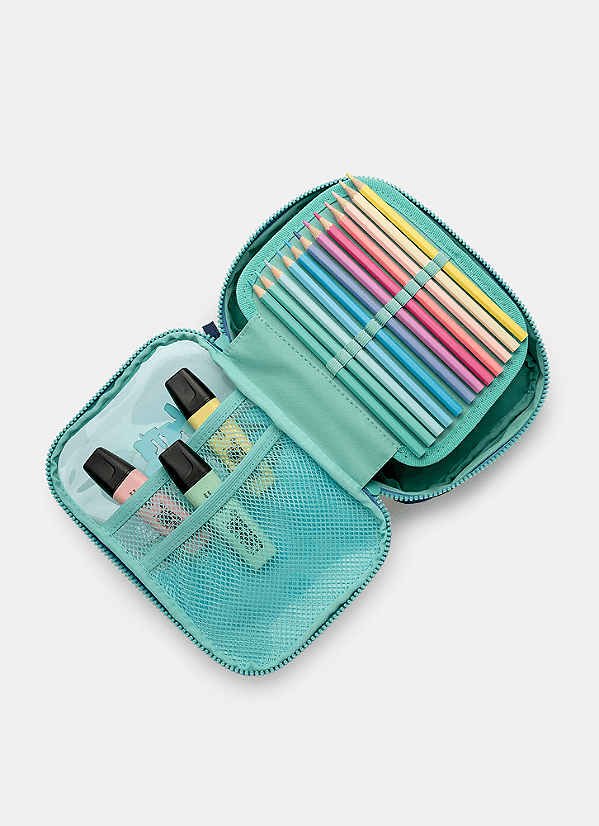 Estojo Escolar Grande Tubarão Puket  050403561