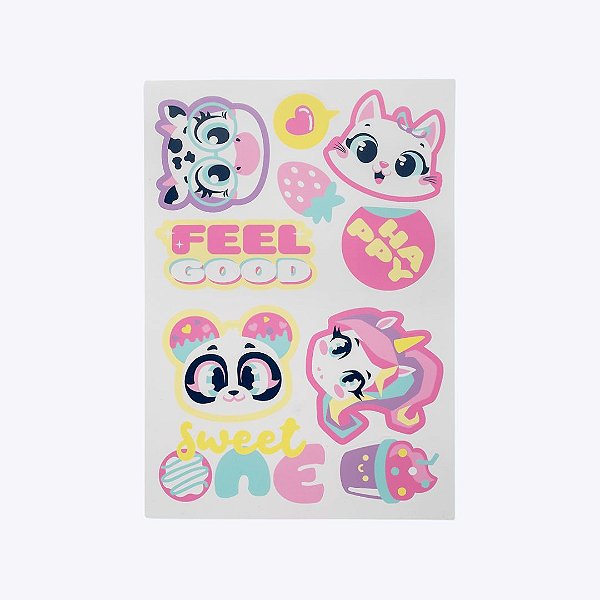 Garrafa Tritan Transparente Customizável Color Block Menina Puket 050403521