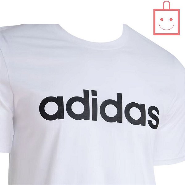 Camiseta Off White Masculina Logo Linear Adidas IN7959